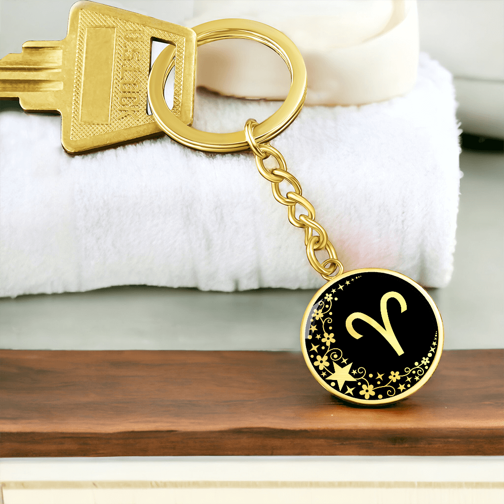 Aries Zodiac Keychain