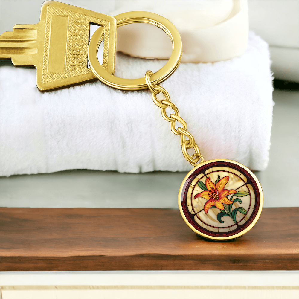 Tiger Lily Keychain