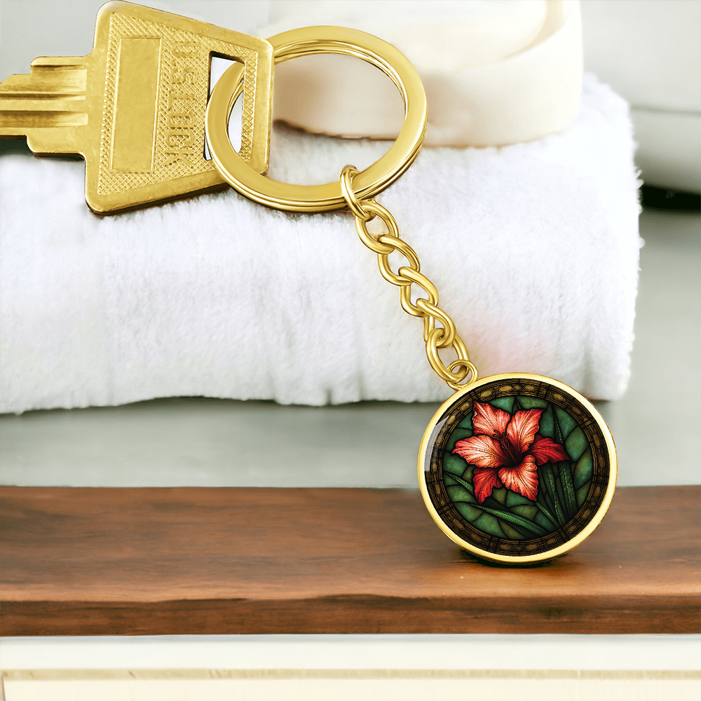 Gladiolus Keychain