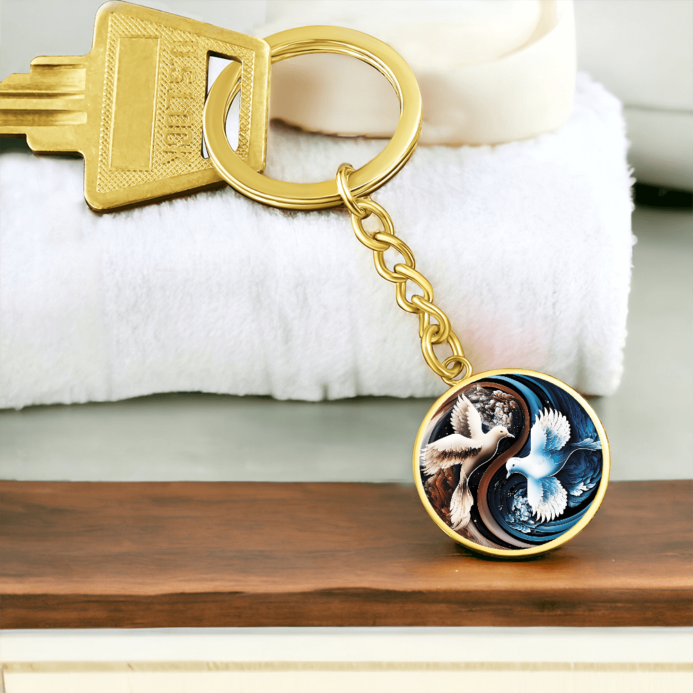 Dove Keychain