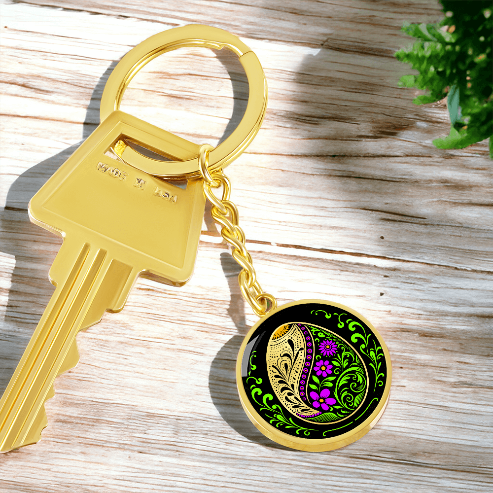 Easter Egg Keychain Purple