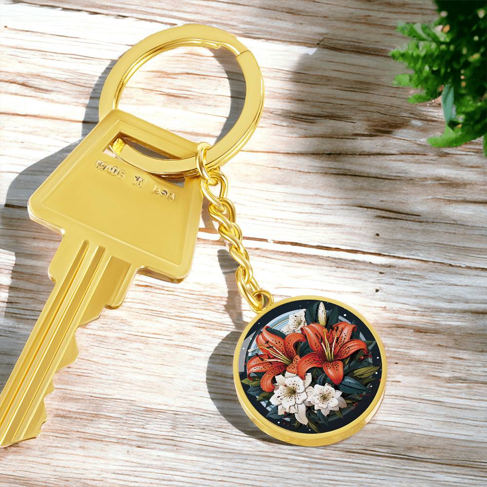 Tiger Lily Keychain