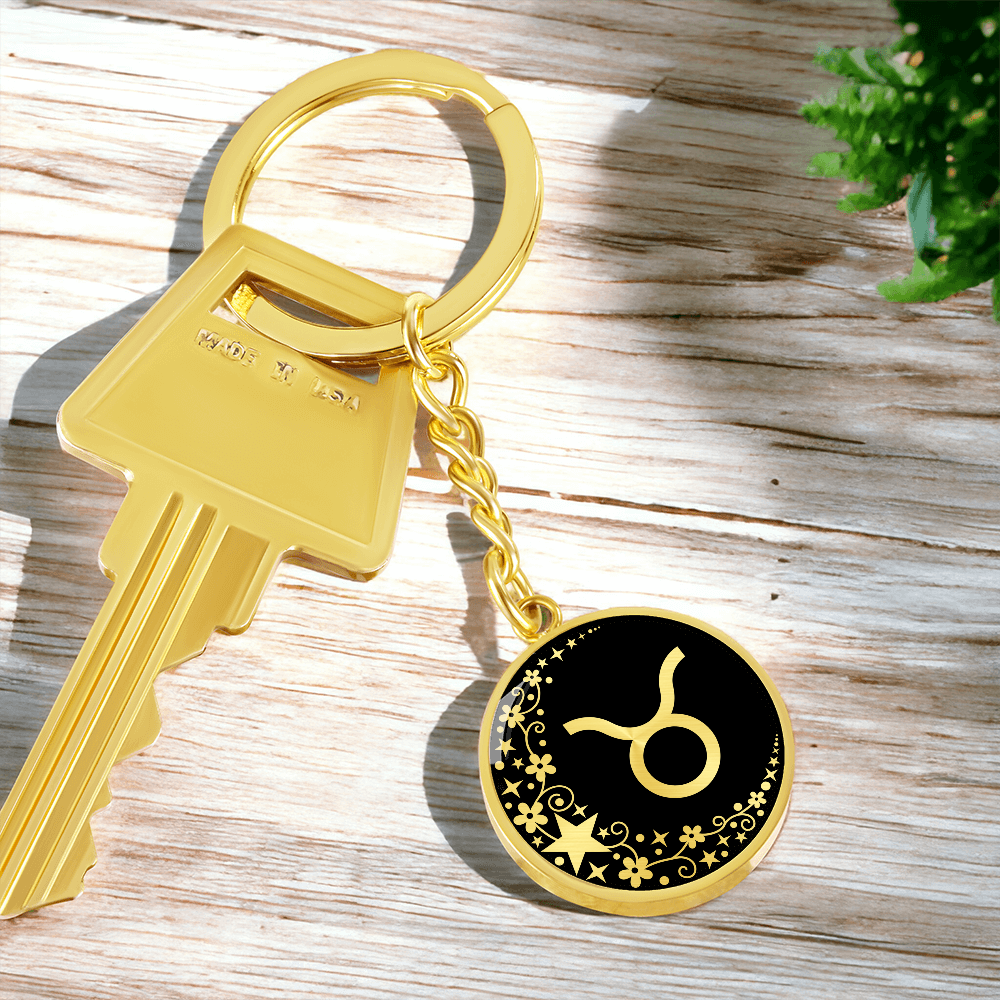 Taurus Zodiac Pendant Keychain