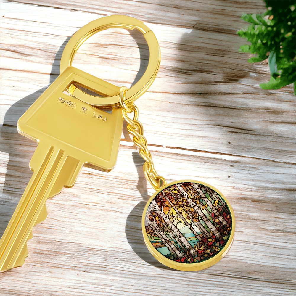Birch Tree Keychain