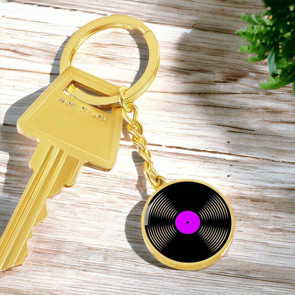 Custom Vinyl Record Keychain