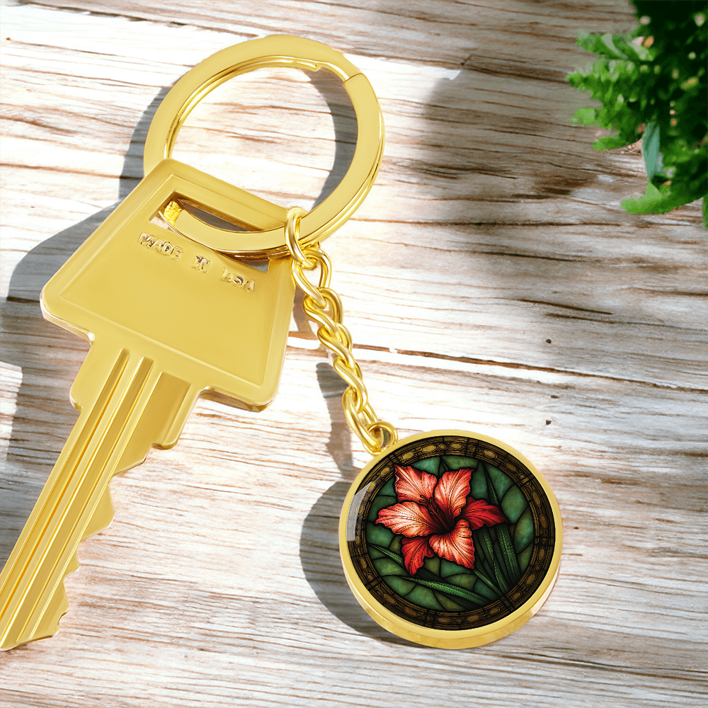 Gladiolus Keychain