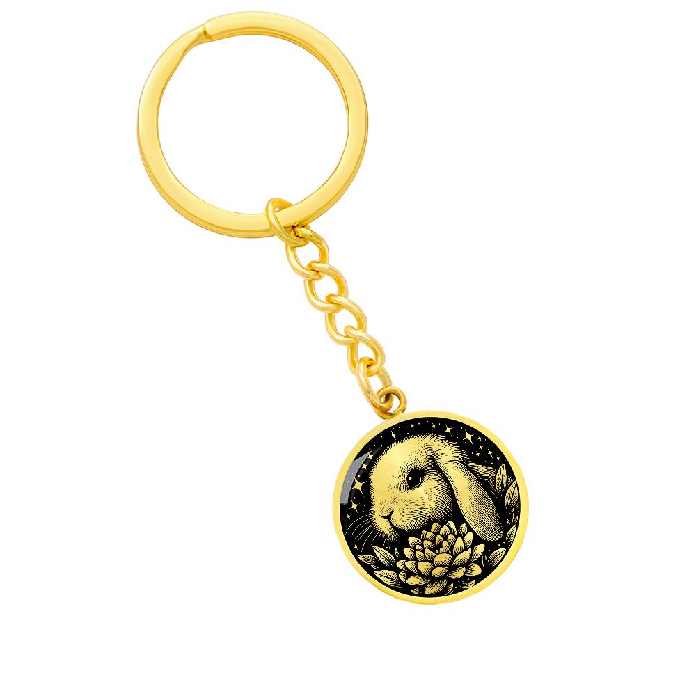 Holland Lop Bunny Keychain