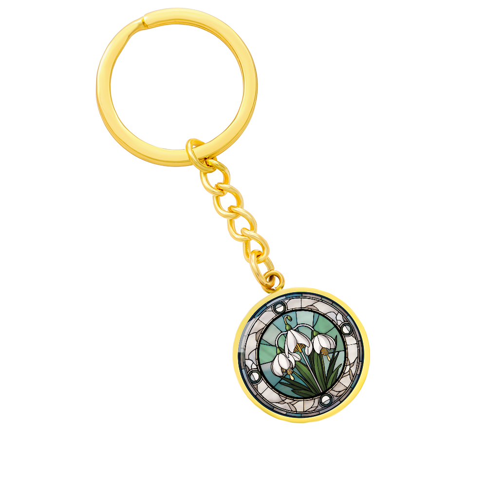 Snowdrop Keychain