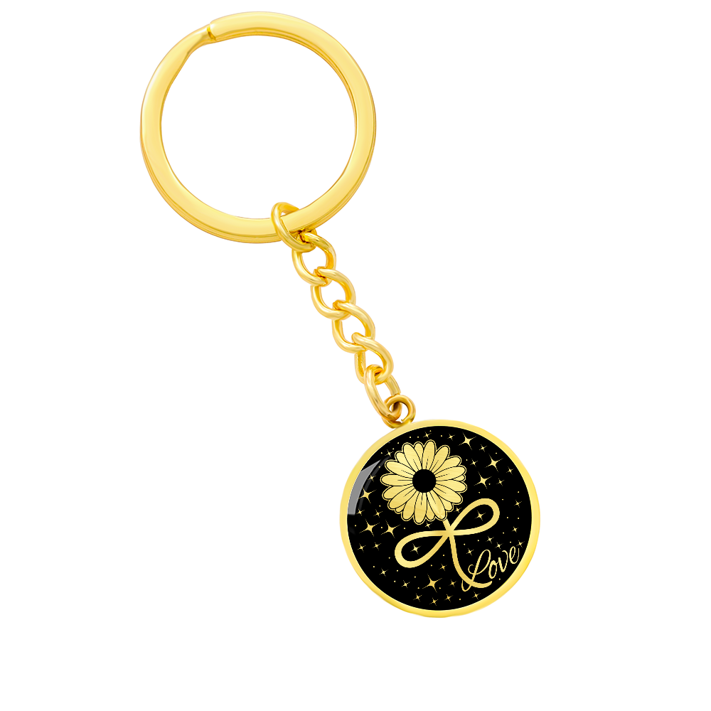Infinity Daisy Keychain