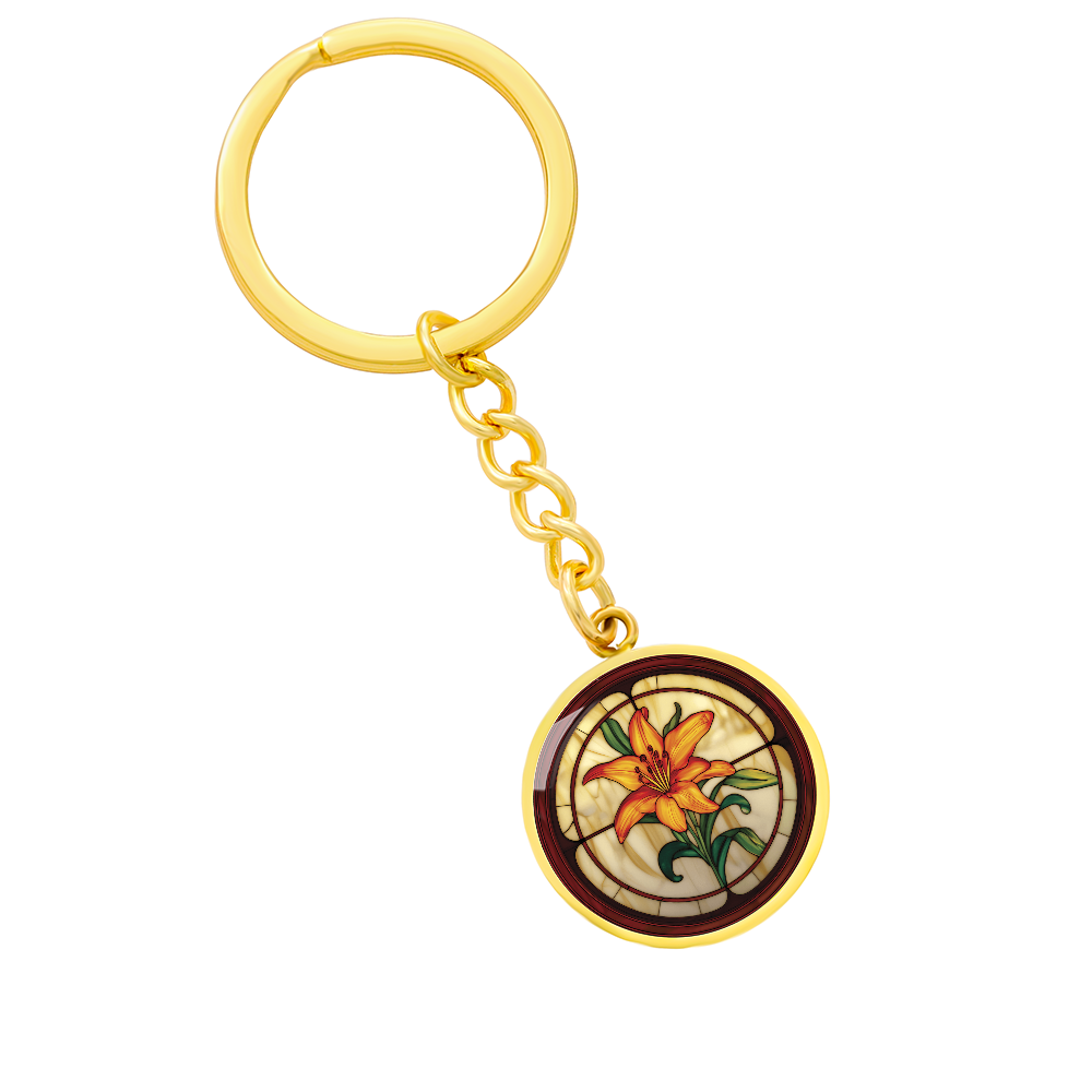 Tiger Lily Keychain