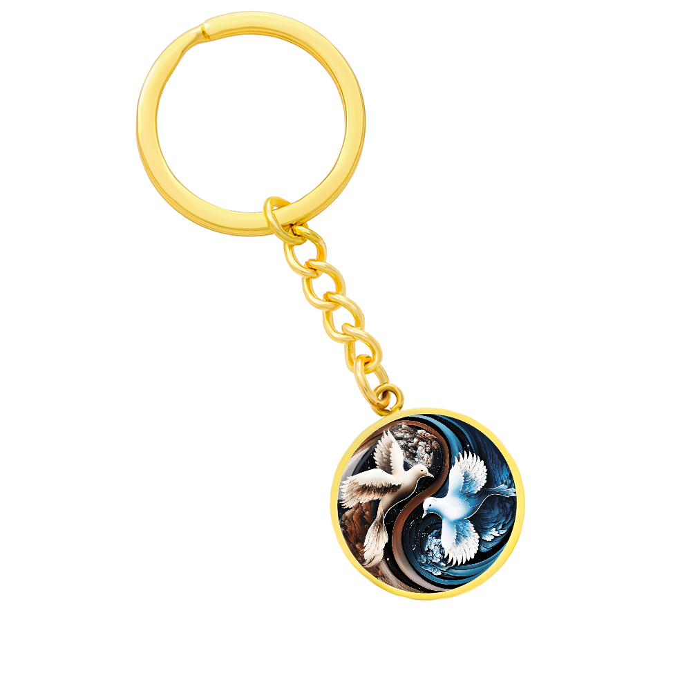 Dove Keychain