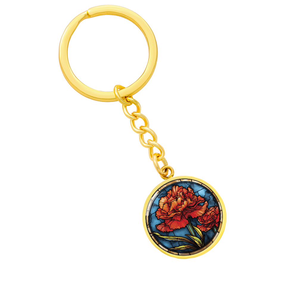 Carnation Keychain