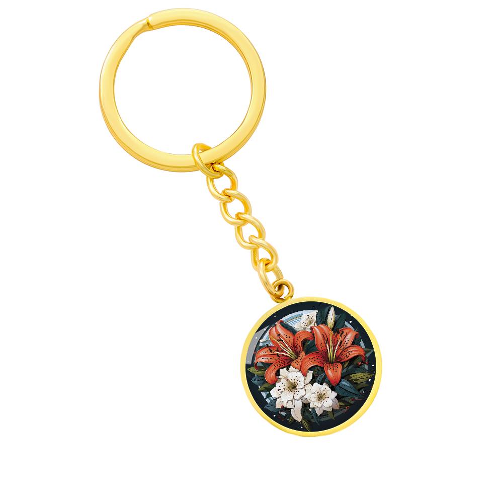 Tiger Lily Keychain