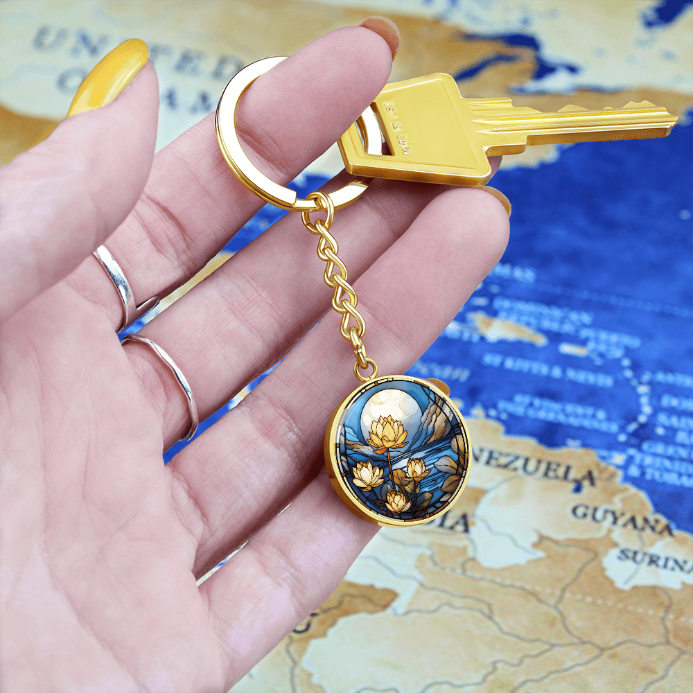 Water Lily Keychain
