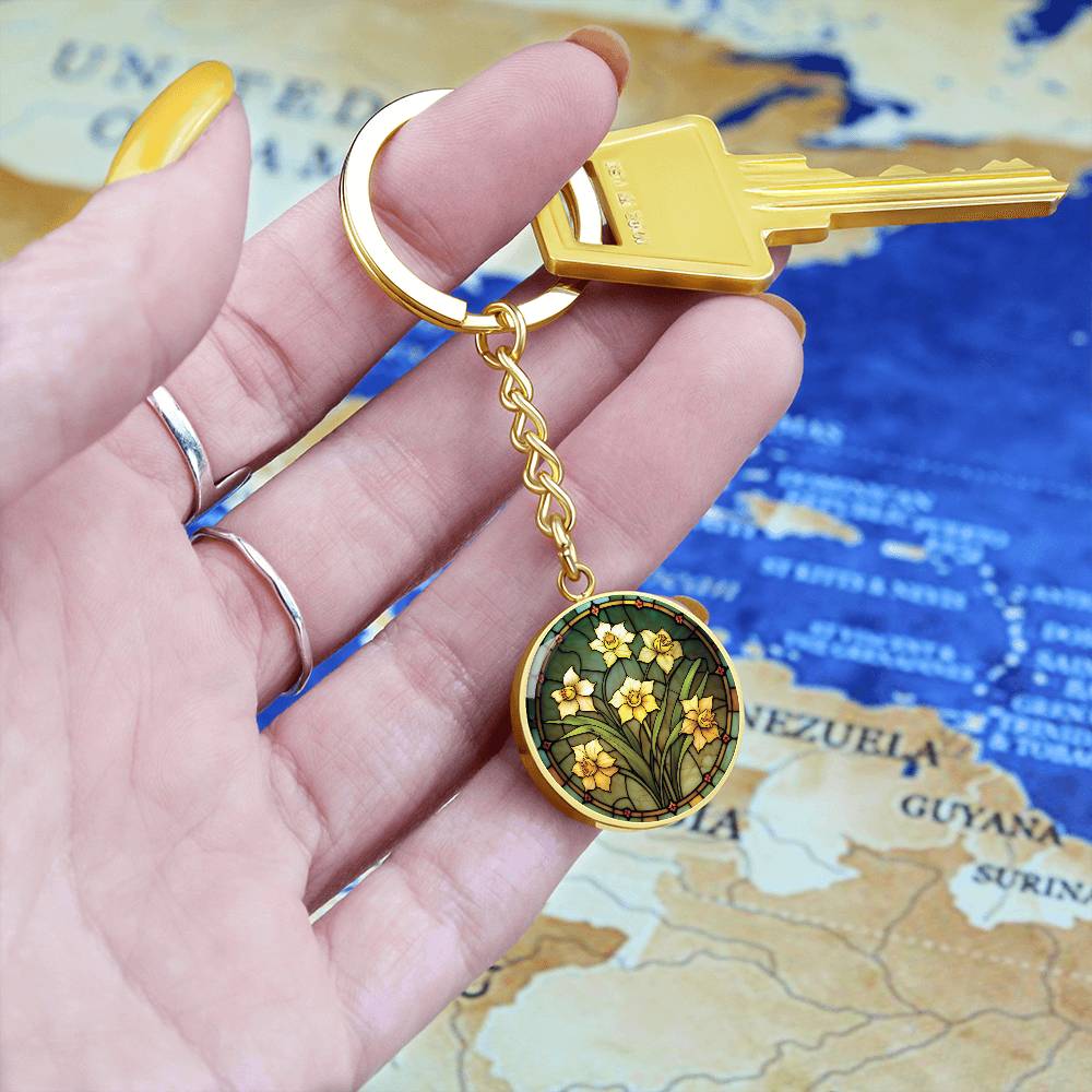 Daffodil Keychain