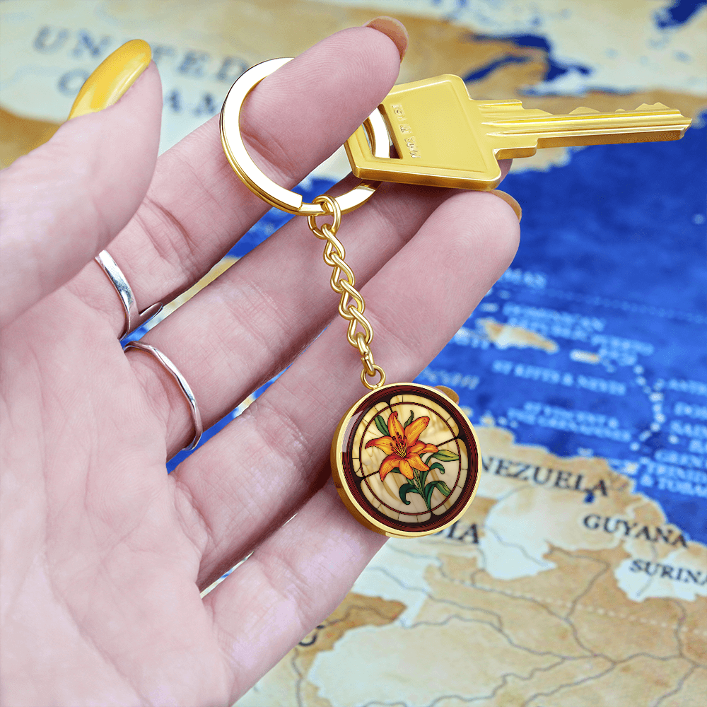 Tiger Lily Keychain