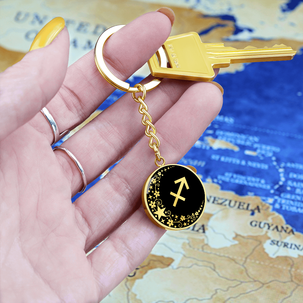 Sagittarius Zodiac Keychain