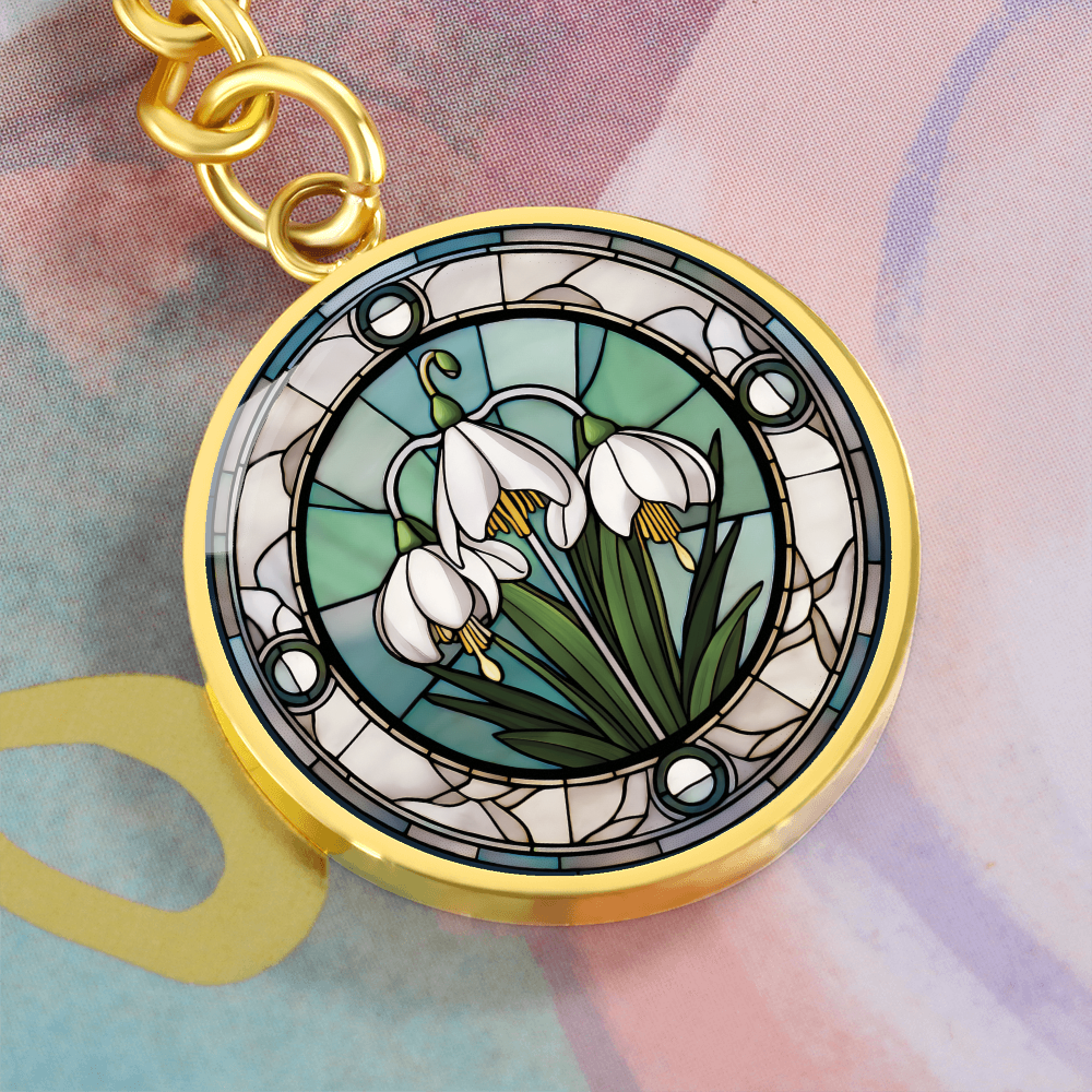 Snowdrop Keychain