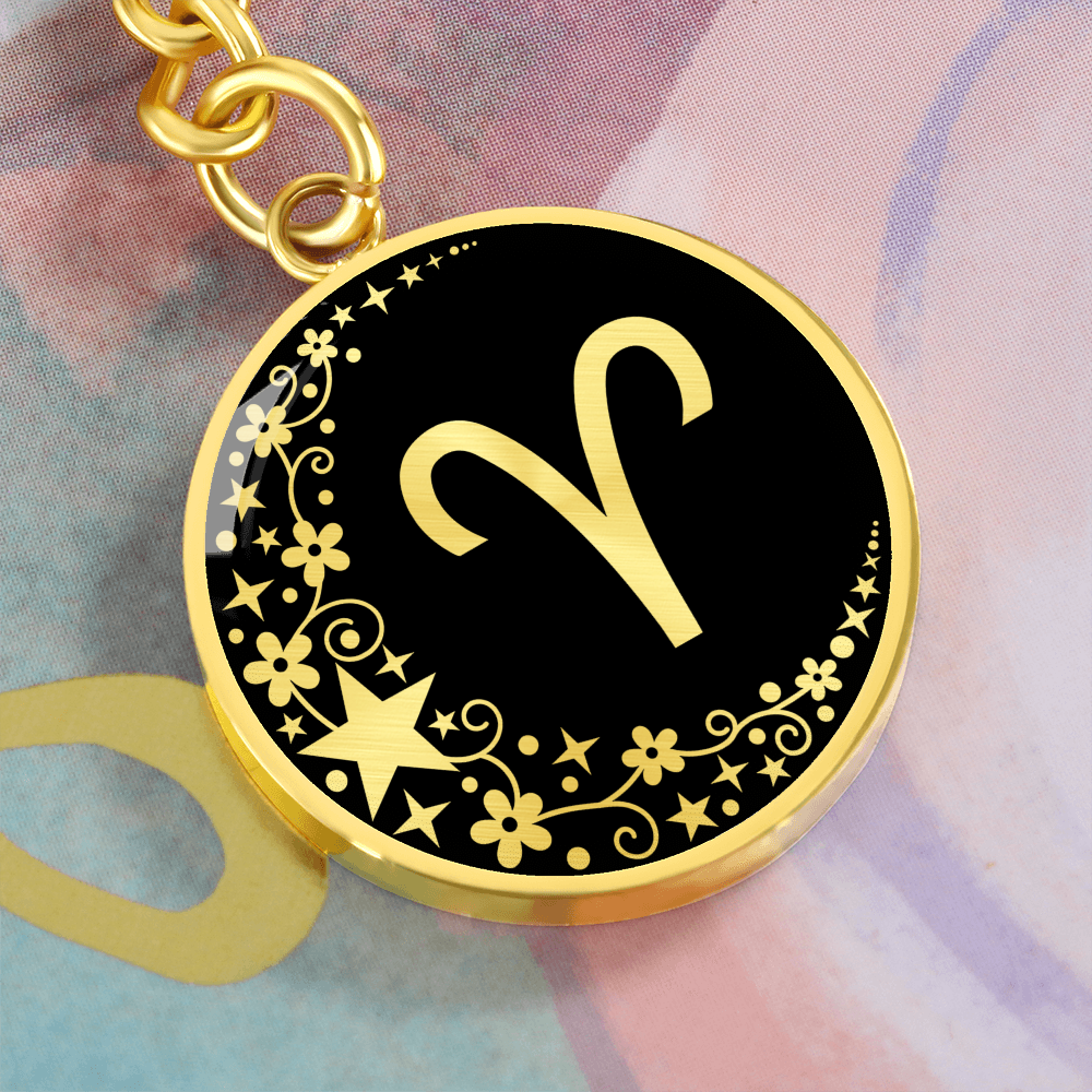 Aries Zodiac Keychain