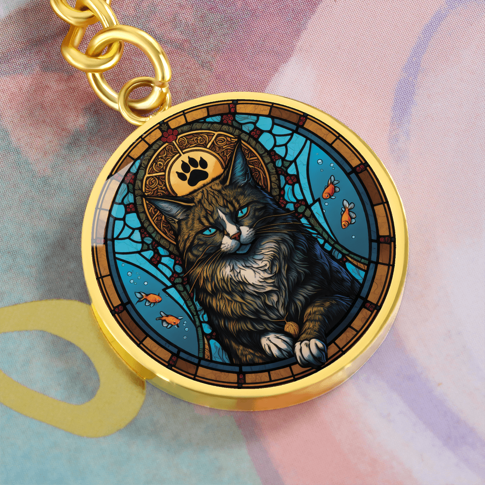 Cat Keychain - Vietnamese Zodiac Animal Jewelry