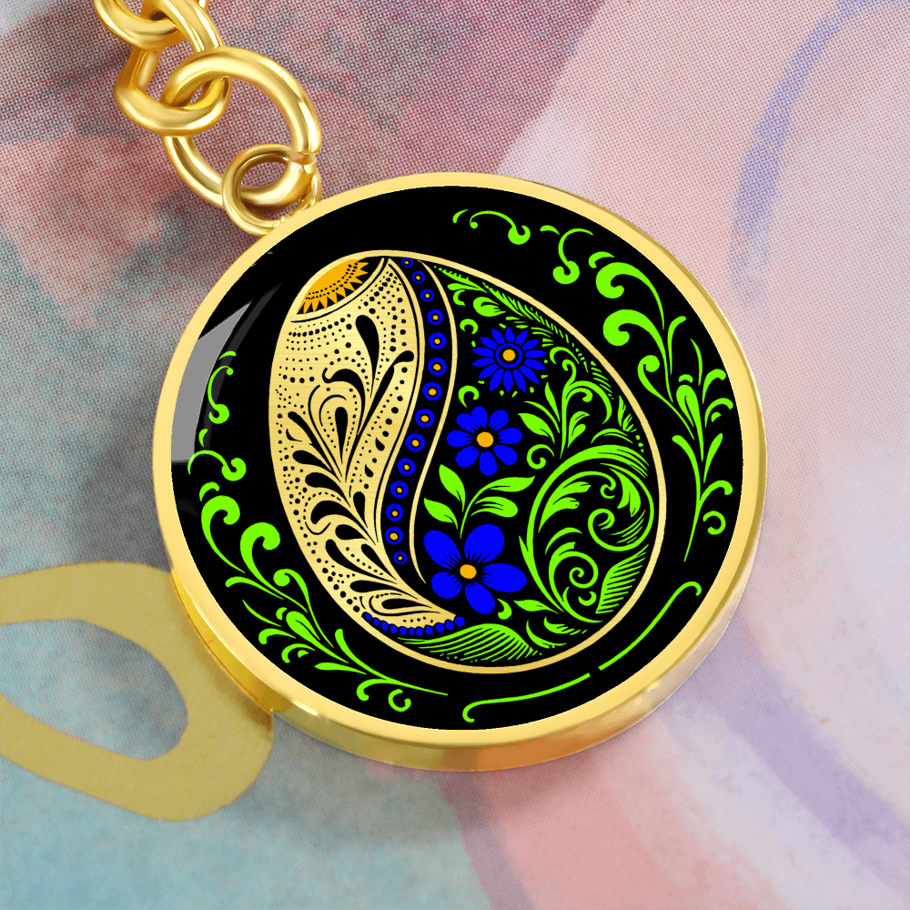 Easter Egg Keychain Blue