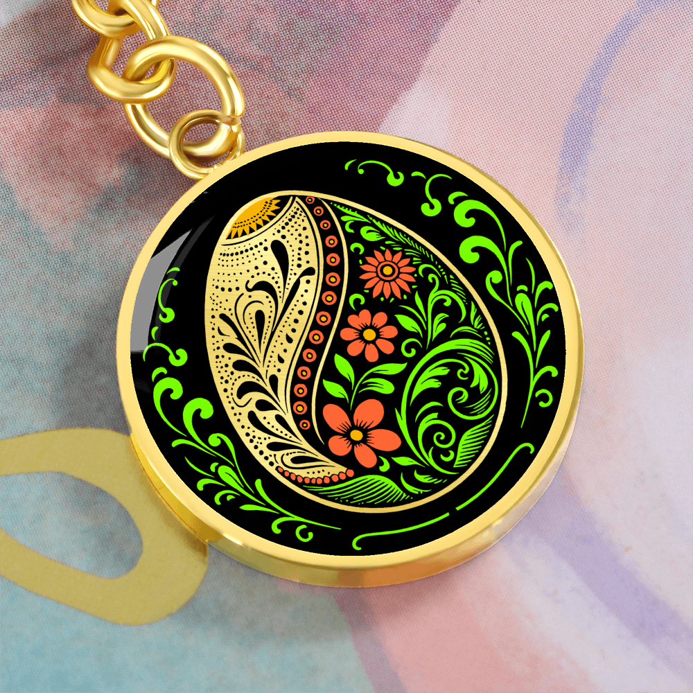 Easter Egg Keychain Orange