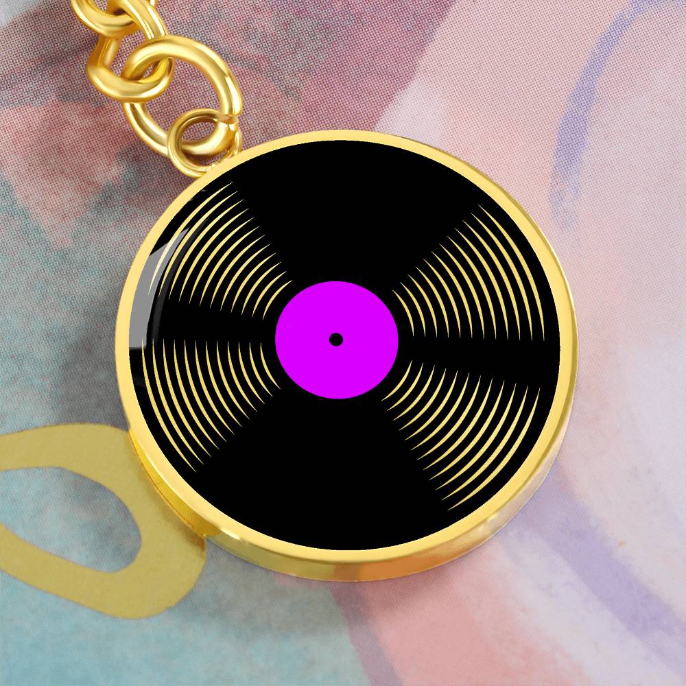 Custom Vinyl Record Keychain
