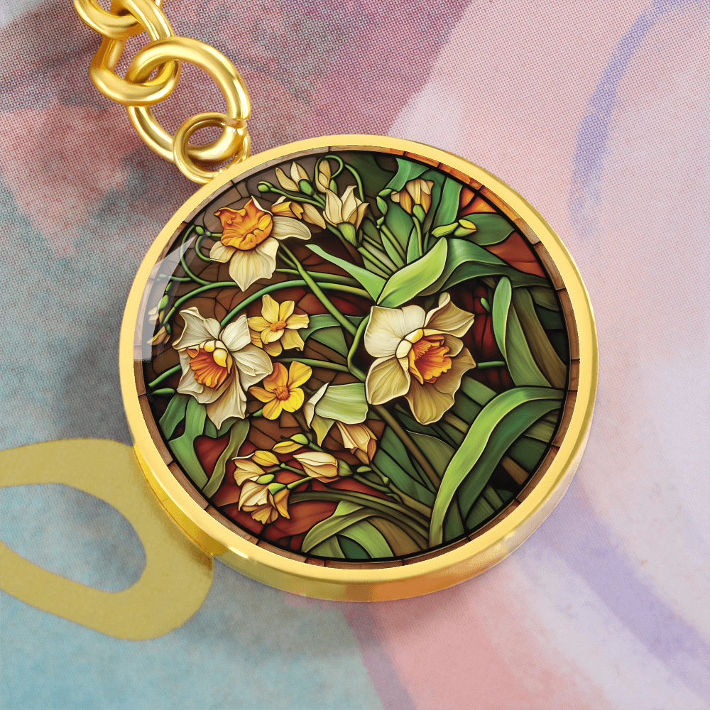 Daffodil Keychain