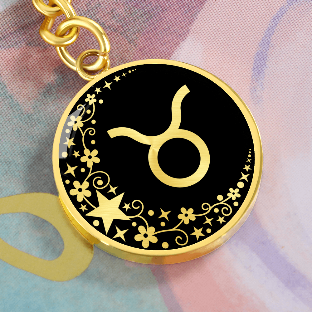 Taurus Zodiac Pendant Keychain