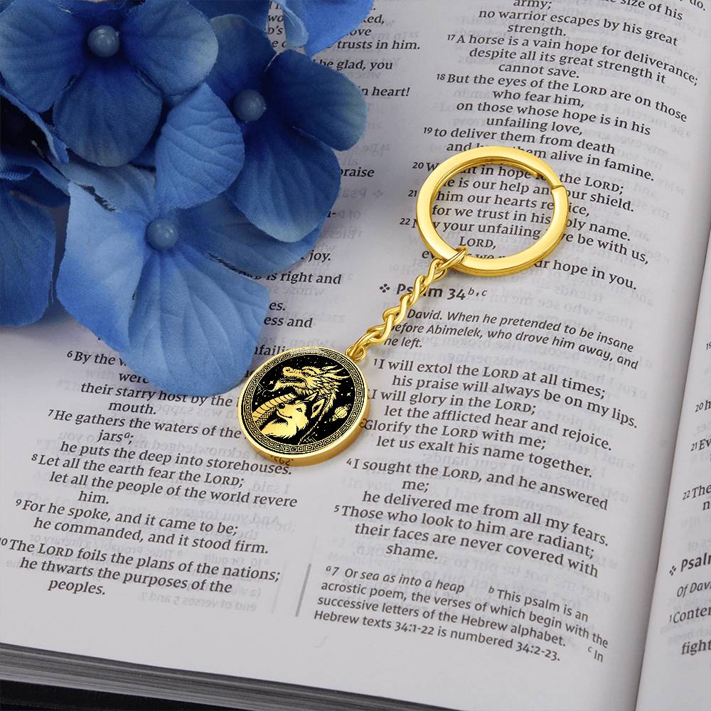 Year of The Dog and Dragon Keychain