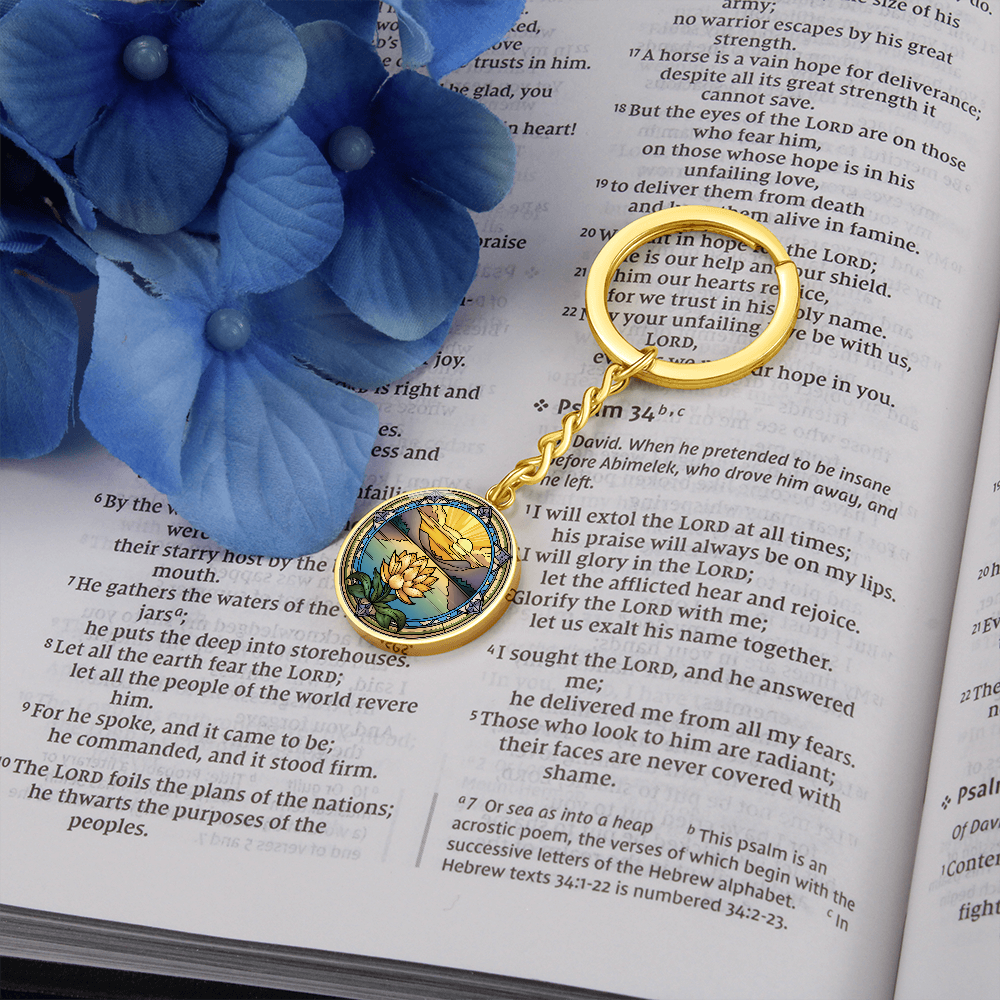 Water Lily Keychain