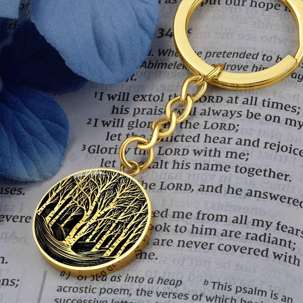 Birch Tree Keychain