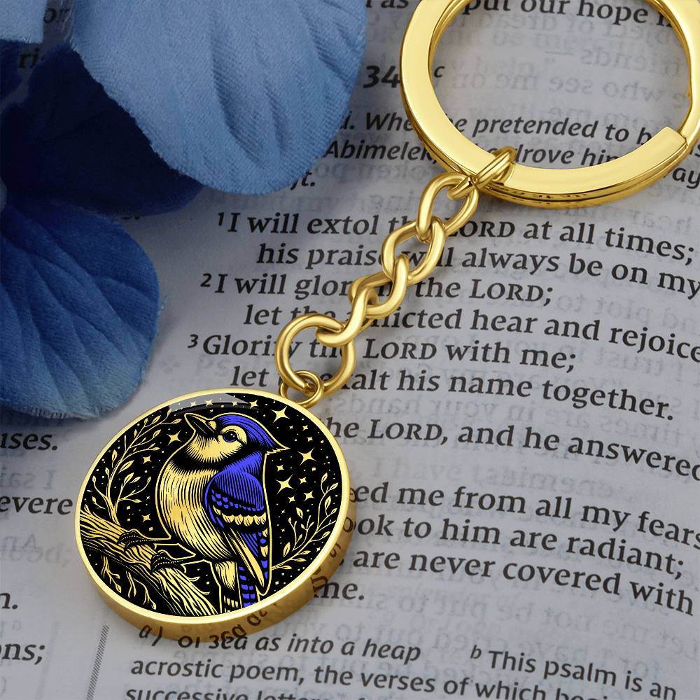 Blue Jay Keychain