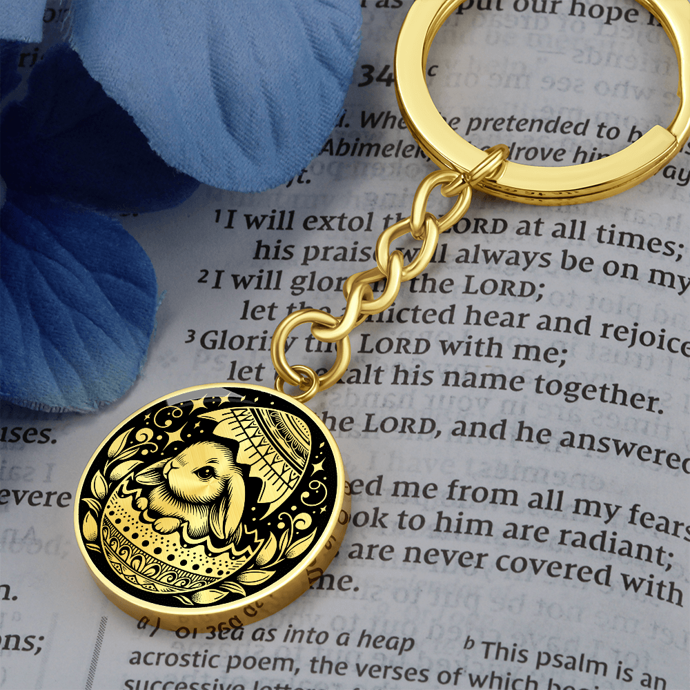 Easter Bunny Keychain