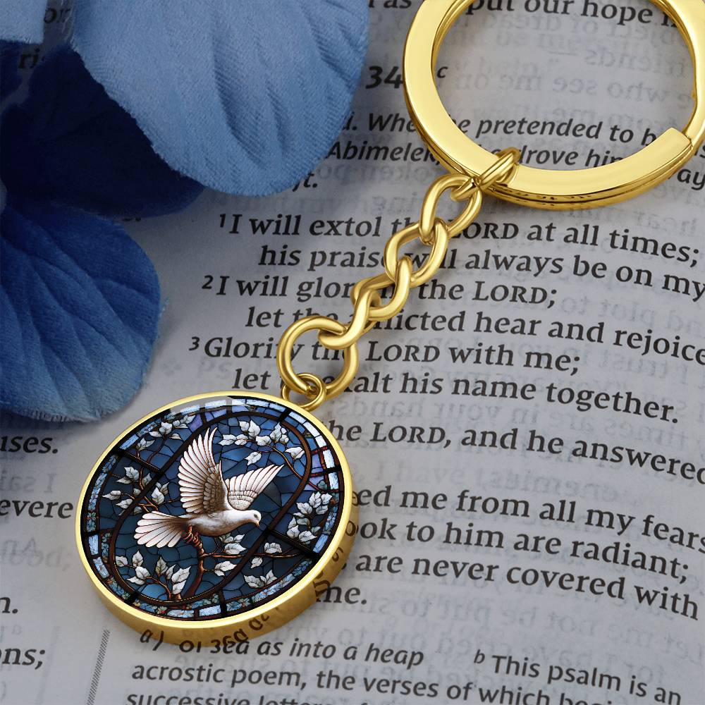 White Dove Keychain