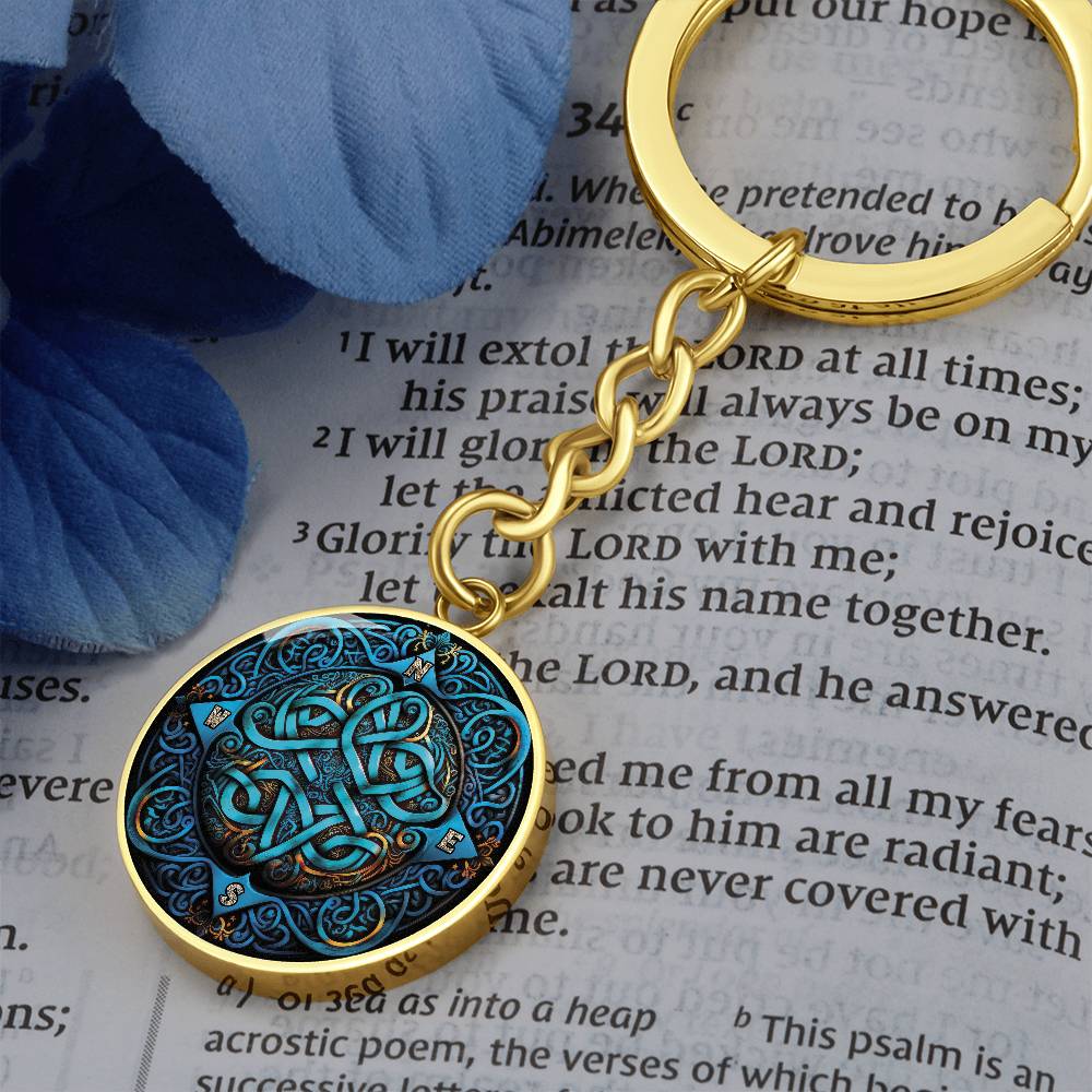 Compass Rose Keychain