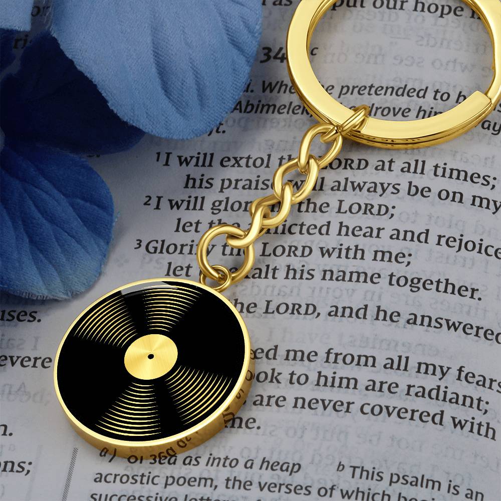 Custom Vinyl Record Keychain