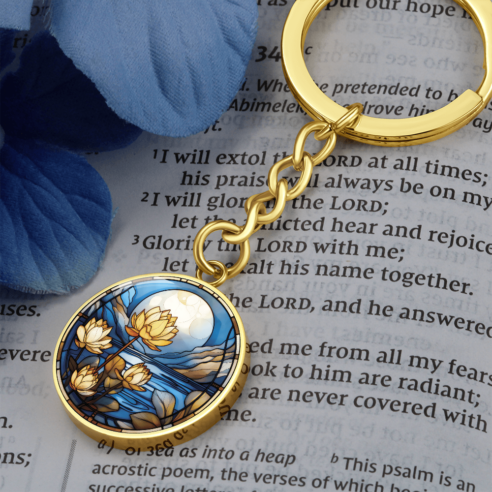 Water Lily Keychain