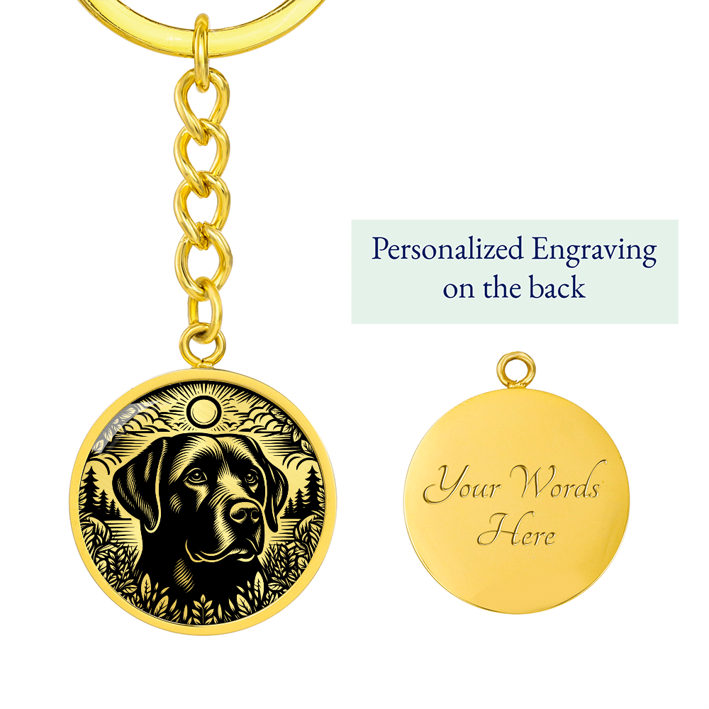 Labrador Retriever Memorial Keychain