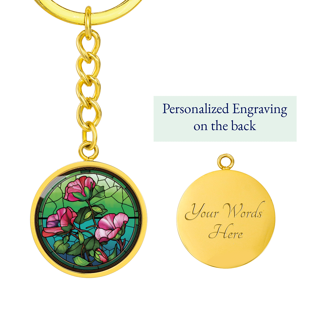 Sweet Pea Keychain
