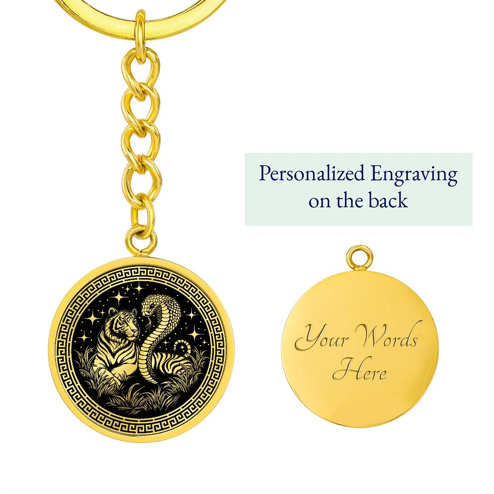 Year or The Snake & Tiger Keychain