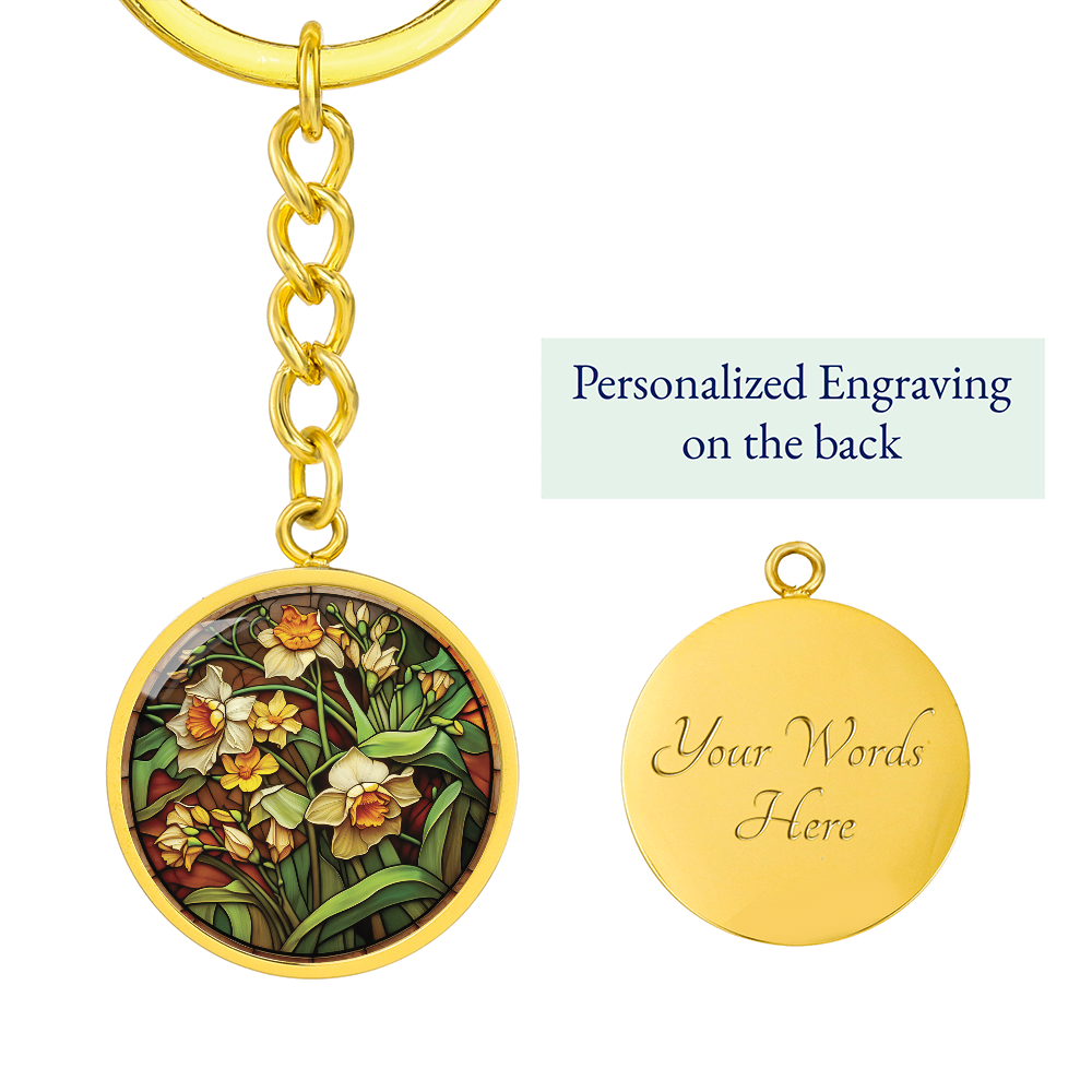 Daffodil Keychain