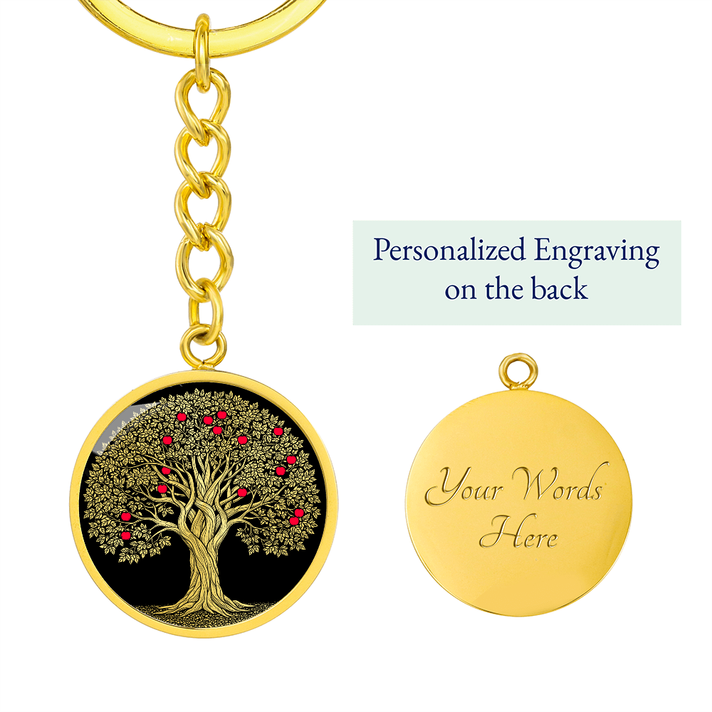 Apple Tree Keychain - Symbolic Jewelry