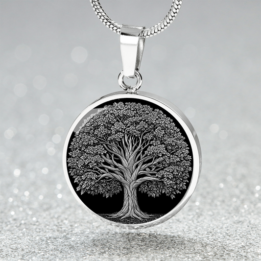 Oak Tree Necklace - Charm Pendant Jewelry