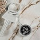 Snake & Rooster Keychain - Silver Stainless Steel Charm Pendant