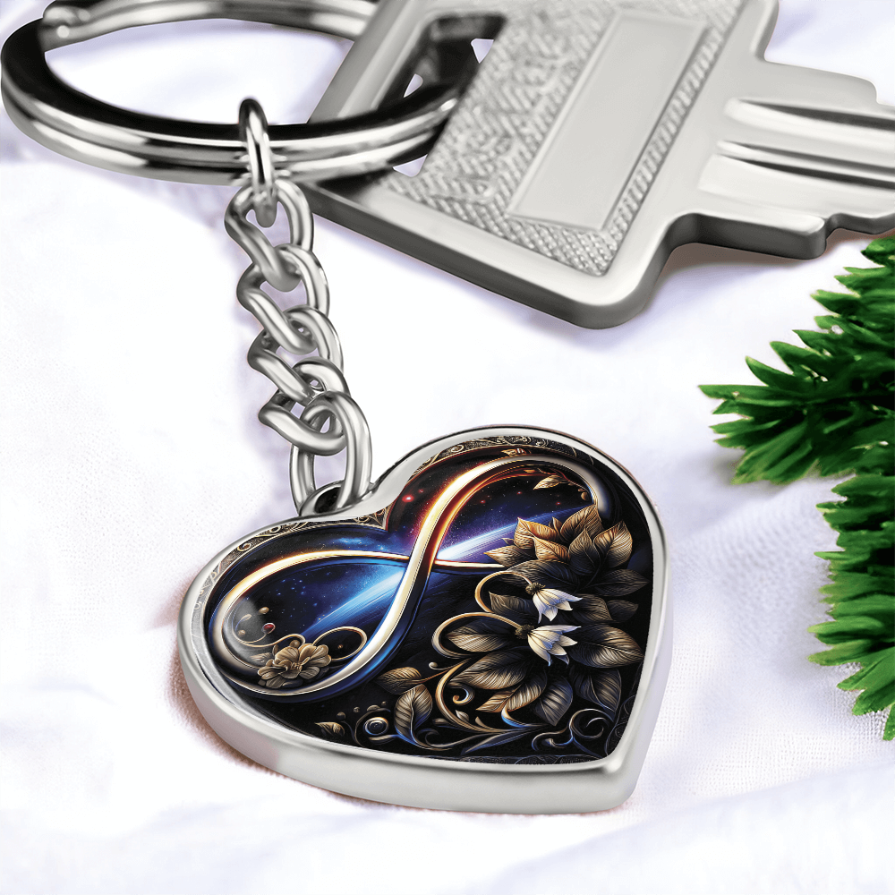 Infinity Lily of the Valley Keychain