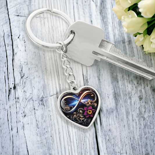 Infinity Daffodil Keychain