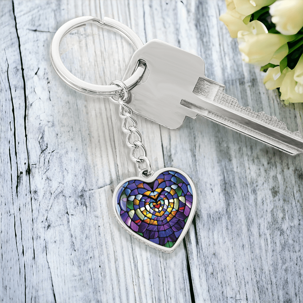 Heart Pendant Keychain