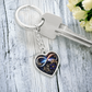 Infinity Larkspur Keychain