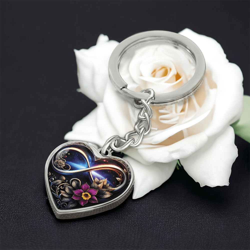 Infinity Daffodil Keychain